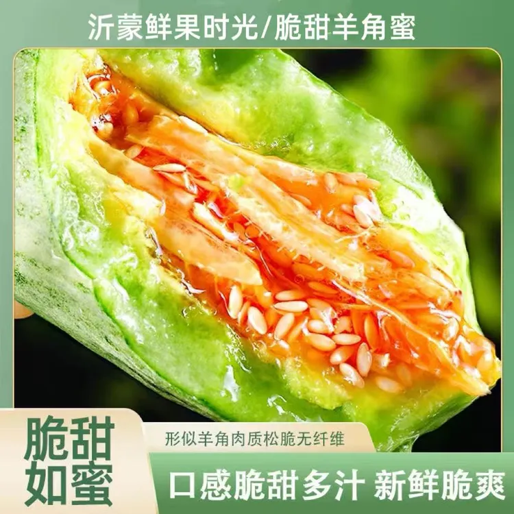 山东羊角蜜甜瓜新鲜水果当季脆甜香瓜羊角脆产地直发时令蜜瓜