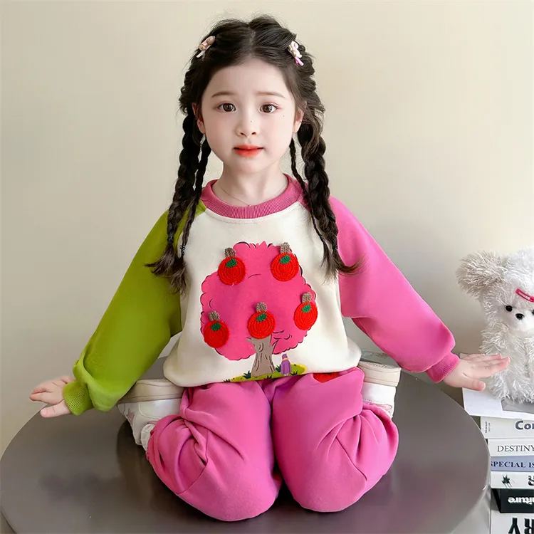 女童套装儿童洋气韩版卫衣休闲裤两件套小女孩宝宝秋装2025新款潮