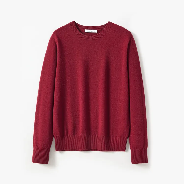 100%绵羊毛秋冬必备热卖圆领基础通勤简约保暖女式纯羊毛打底衫