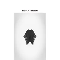 【RENATHING】慵懒条纹斗篷大披肩