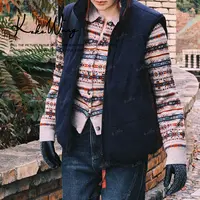 KOKO WANG【费尔岛】秋冬时尚显瘦条纹针织羊毛开衫N2405I30KS44