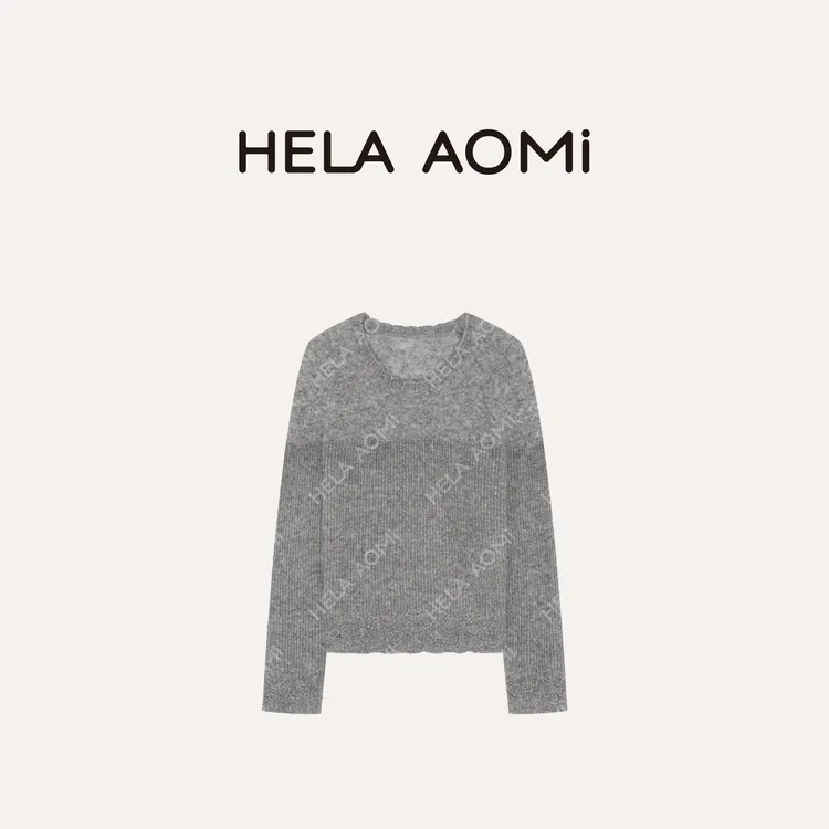 HELA AOMI “拒绝臃肿”绵羊毛莱赛尔+羊驼毛10.6%针织衫CY5CC33450