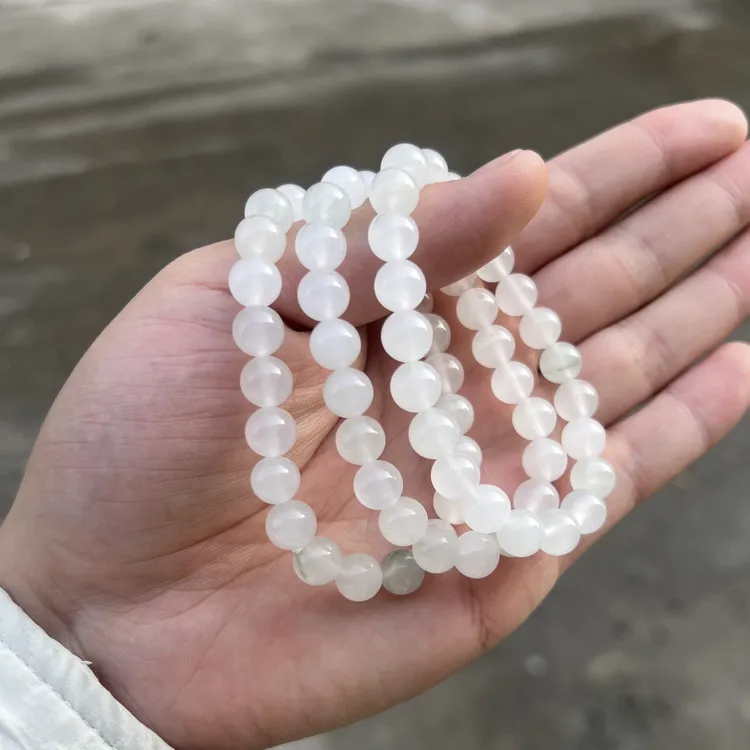 【天山翠卡8手串】新疆天然玉石天山翠玉卡8手串多样性拍一发一