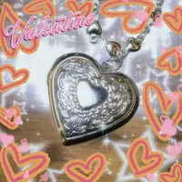 钛钢项链 自制钛钢蹦迪爱心链条吊坠链条项链不掉色A0032