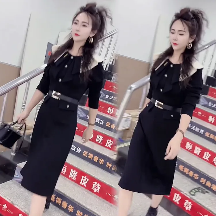2025秋季新款时尚显瘦气质网红高档洋气女高级百搭宽松大码连衣裙
