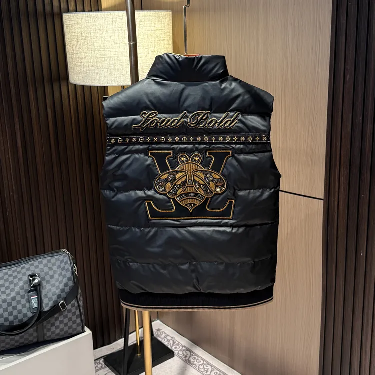 高端欧货男士羽绒服马甲外套冬季新款潮流立领白鸭绒保暖背心坎肩