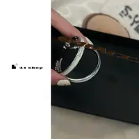铜合金珐琅耳饰 A740 米白色滴釉logo欧美大大耳圈