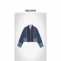 代代：《波西米亚棉服》定制100棉撞色棉服外套上衣女D-MJ-F8120