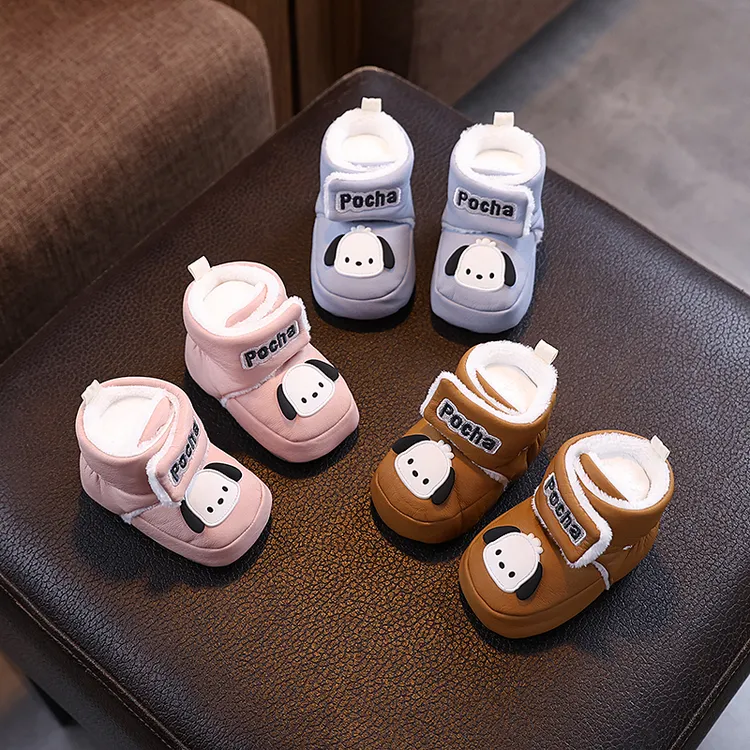 2025新款秋冬新生婴儿鞋加绒不掉0-1岁男女宝宝保暖学步前鞋3个月