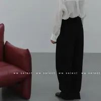 WW｜私服｜翻边西裤｜羊毛直筒裤 L001