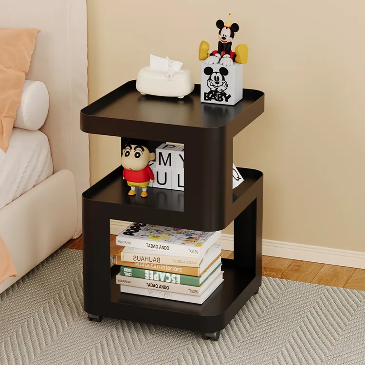 简约沙发520铁艺边几钢化玻璃小茶几客厅可移动角几卧室床头柜