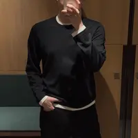 【诺可高定】秋冬18针德国扬子纱假两件超细羊毛一体针织 费萨3123