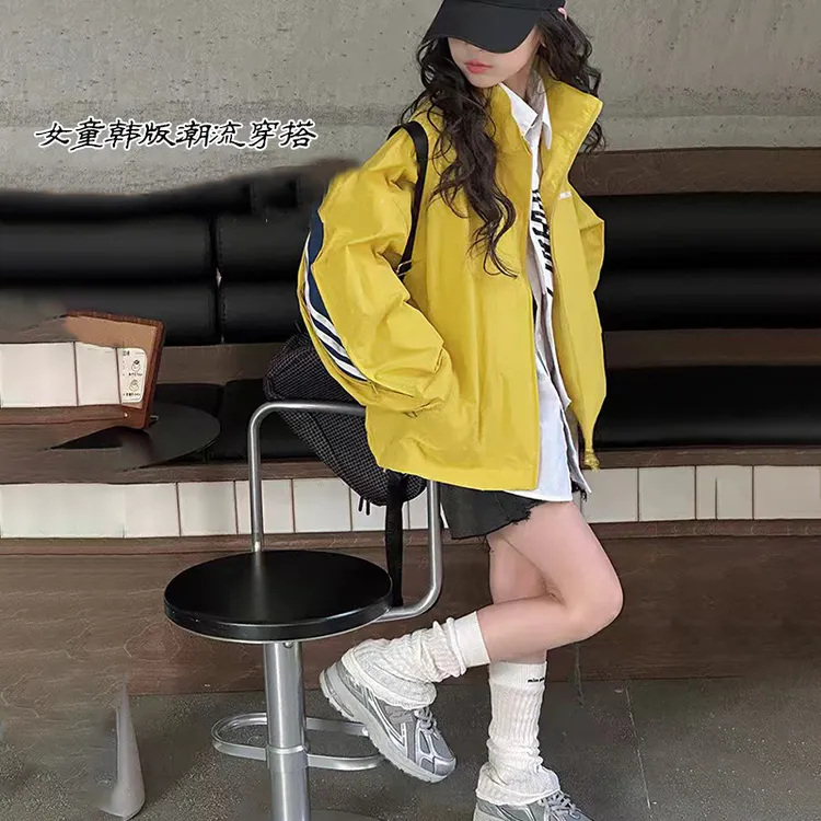 【现货】女童装春秋装外套2025新款韩版中大儿童休闲上衣夹