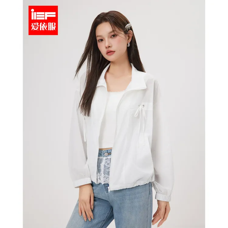IEF/爱依服2025夏季新款简约纯色通勤气质百搭宽松薄款外套