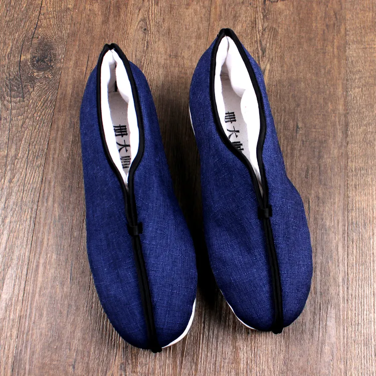 2025新款冬季加厚棉花保暖棉鞋老北京布鞋男士手工千层底舒适休闲