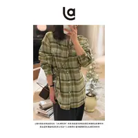 La La Begin"开心果千层"磨毛进口面料口袋色织衬衣