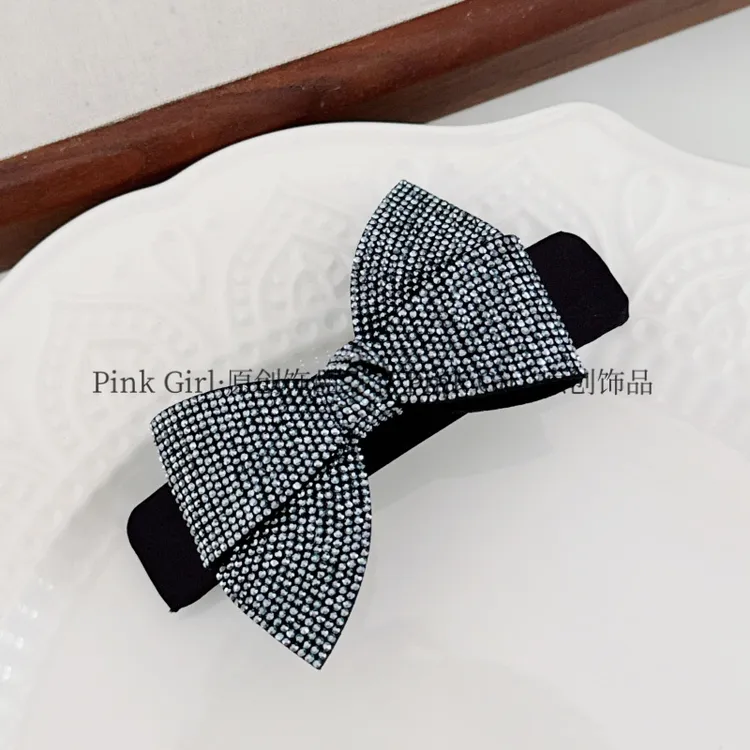 Pink Girl  T191新款满钻弹簧夹高级气质时尚百搭扎发发夹发饰