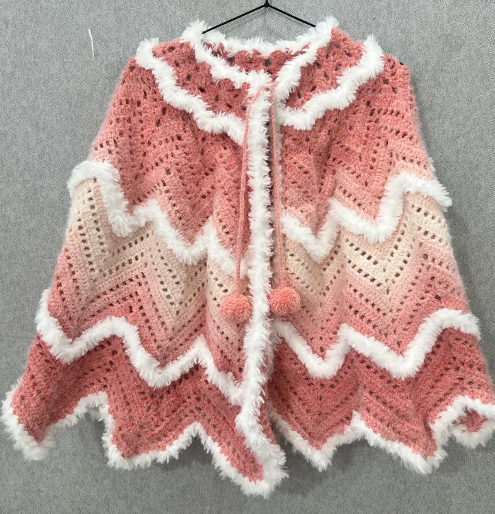 雪妃尔魔法球醒狮披肩材料包手工编制斗篷柔软皮草混纺蛋糕球毛绒