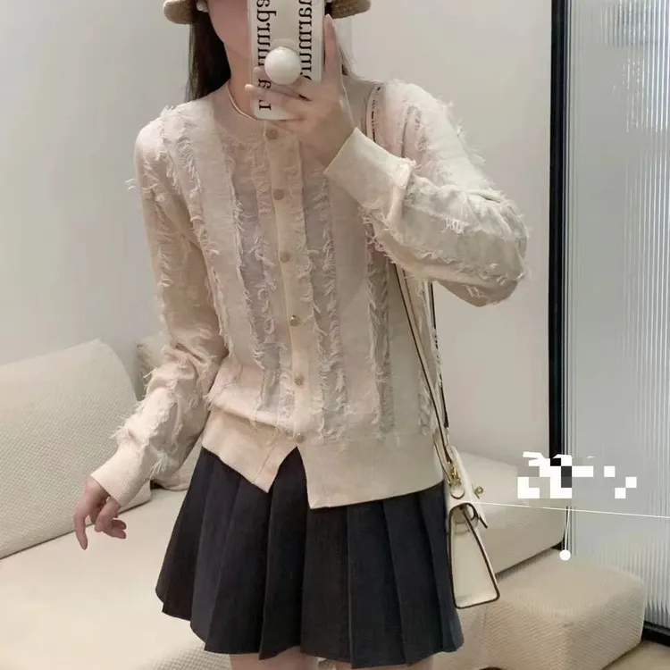 秋季百搭针织开衫薄款毛针织衫2239