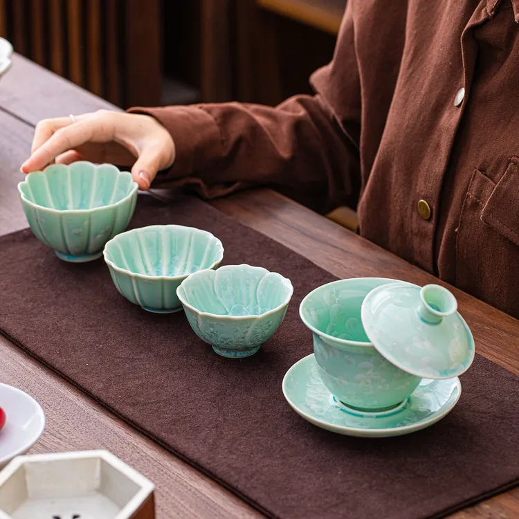 窑变结晶釉主人杯单杯个人专用茶杯陶瓷盖碗品茗杯茶具高档茶盏