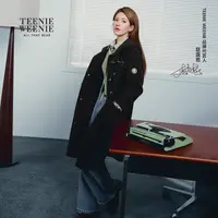 *【赵露思同款】TeenieWeenie小熊25秋绣花直筒牛仔裤TTTJ254VC2D