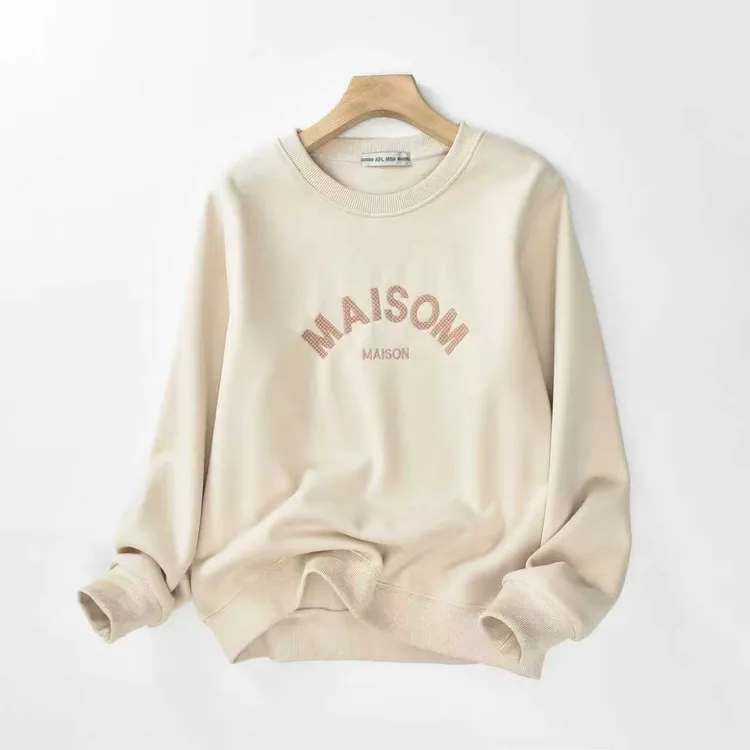 新款冬款加绒正肩袖重工刺绣圆领卫衣，面料柔软舒适不起球。3308#