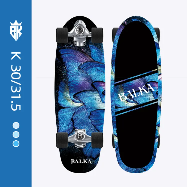 balka巴尔卡 D9陆地冲浪板滑板专业板女生初学陆冲儿童冲浪专用