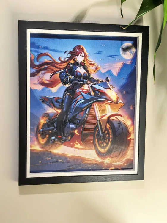 动漫3D立体渐变画框精致小桌摆卧室装饰好物