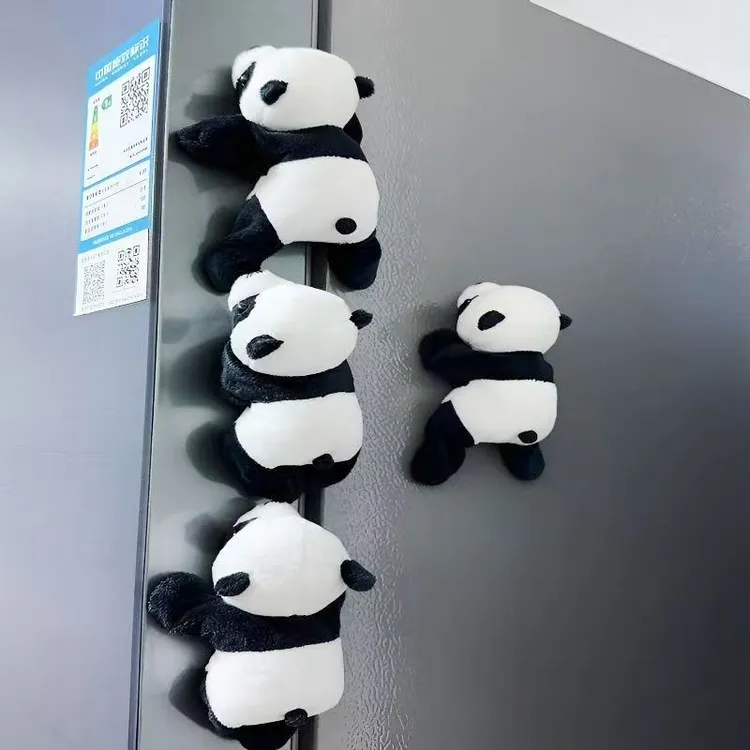 大号可爱卡通小熊猫公仔冰箱贴成都旅游纪念品磁性贴