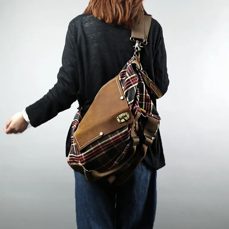 现货工厂包包包工厂手提双肩包女两用斜挎包大容量红色格子包包大