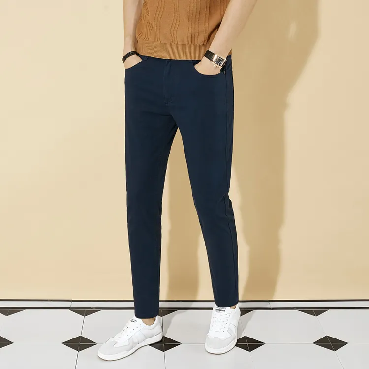 小脚长裤男秋冬韩版修身潮流休闲裤显瘦百搭棉质弹力收腿锥形裤子