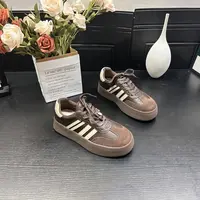 秋季新款低帮系带德迅鞋时尚平底潮鞋休闲板鞋 X 检 709-13