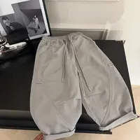 【两个小盆友】儿童秋款韩版宽松纯色男女童中性百搭休闲裤子881561