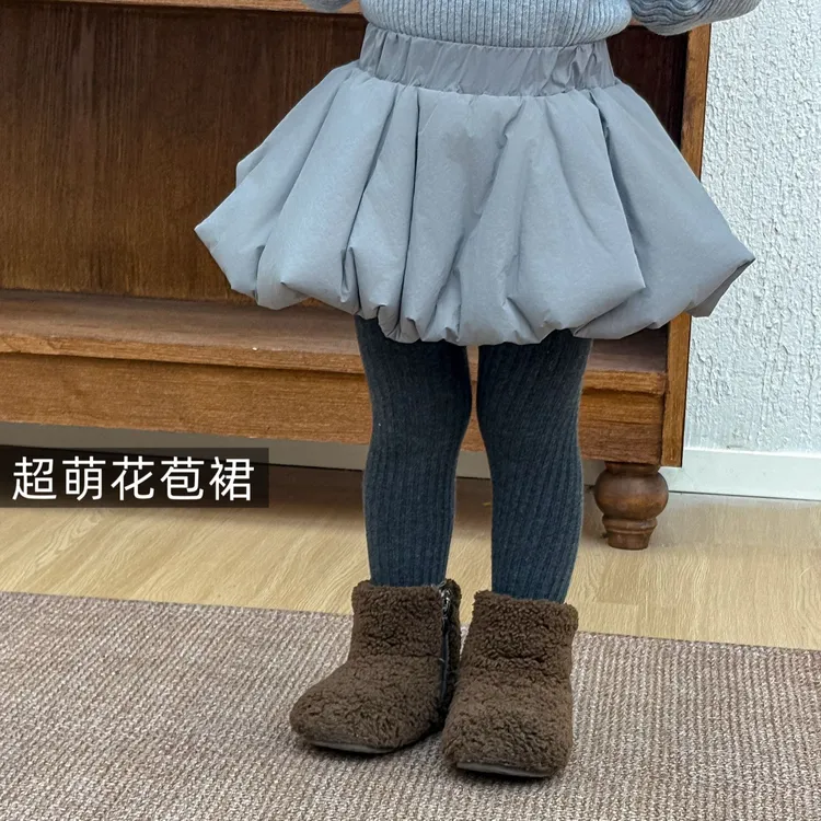 【鱼子酱】DX001QZ两色半裙中小童女童童装