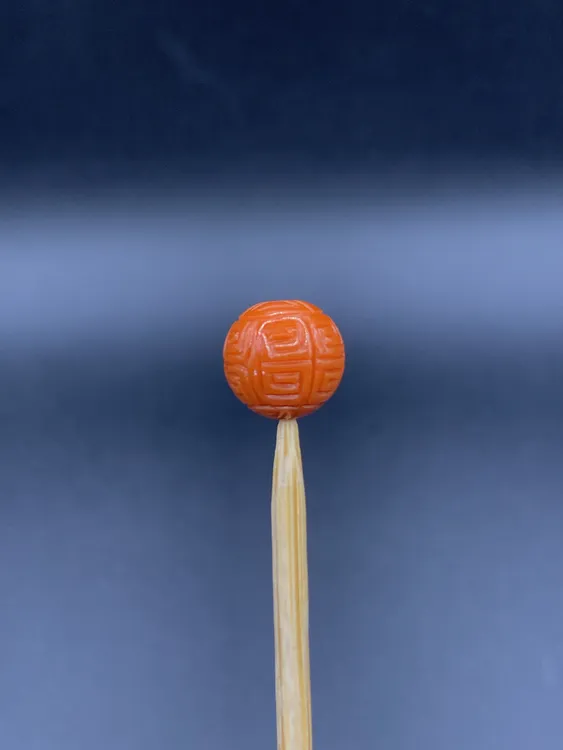 川料瓦西南红玛瑙回纹圆珠9+