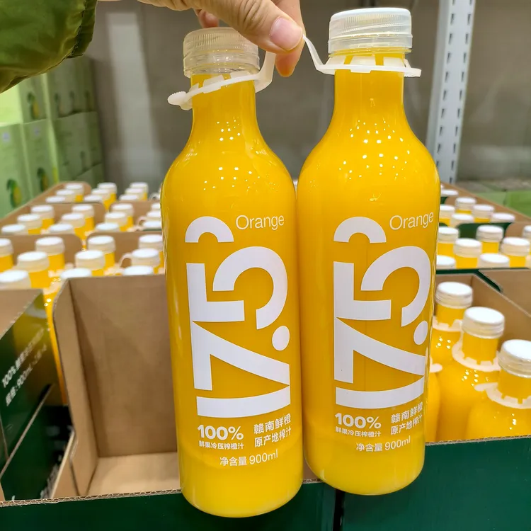 山姆代购农夫山泉橙汁17.5°NFC鲜榨橙汁900ml*2一年一季新鲜脐橙