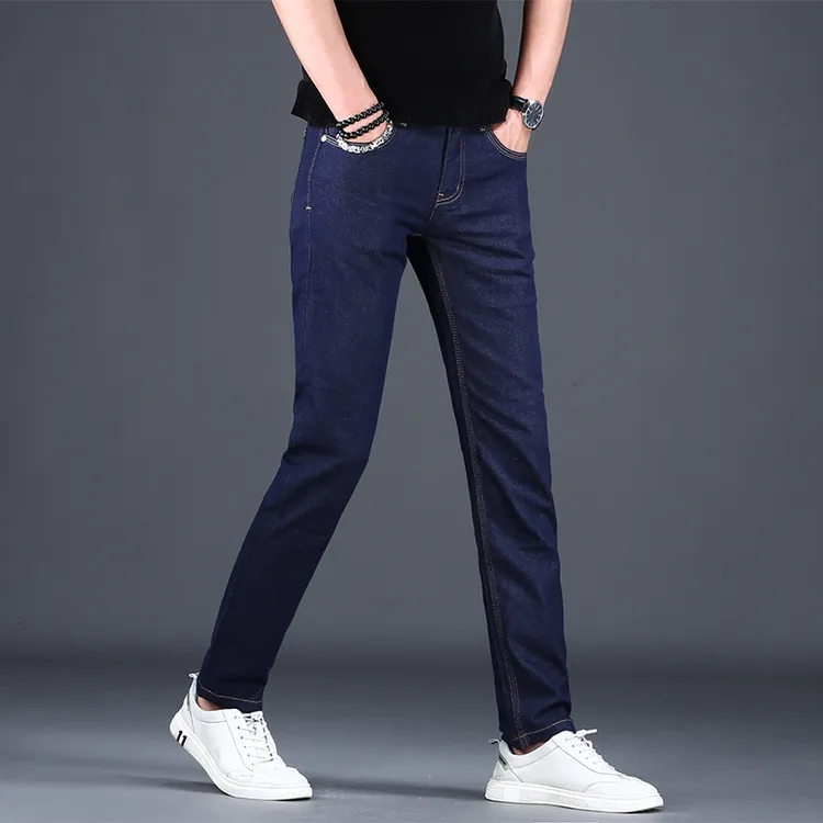 牛仔裤男款爆款2025新款秋季新款弹力修身小脚防褪色百搭男士裤子