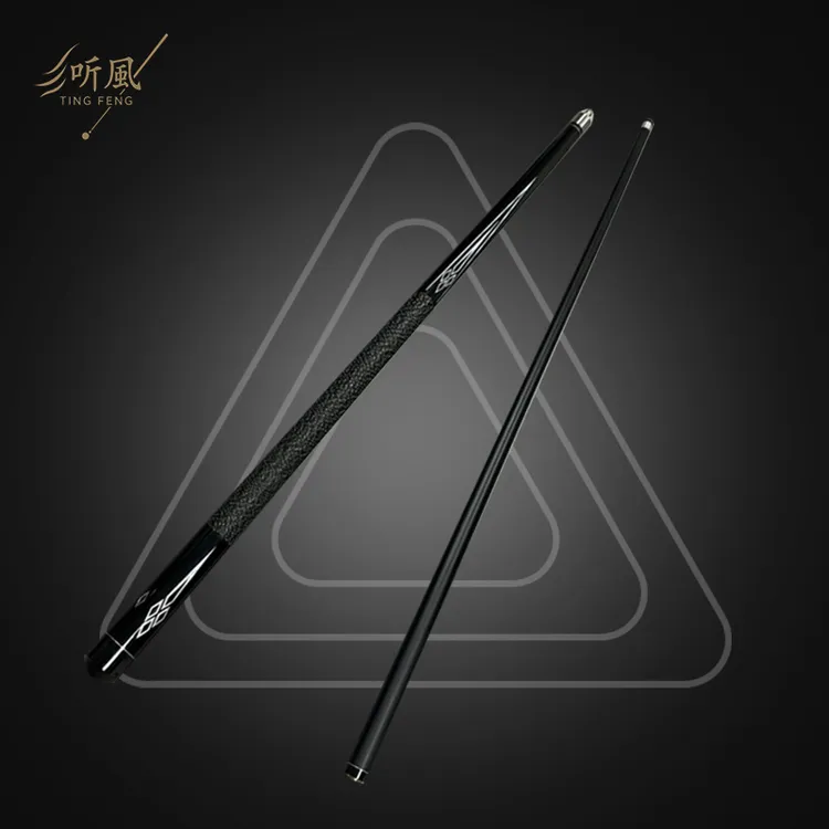 黑武士线把台球球杆碳素黑科技台球杆小头杆中头杆大头杆中式黑八