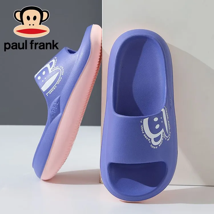 paul frank/大嘴猴踩屎感凉拖鞋女情侣夏季浴室防滑居家拖鞋男夏