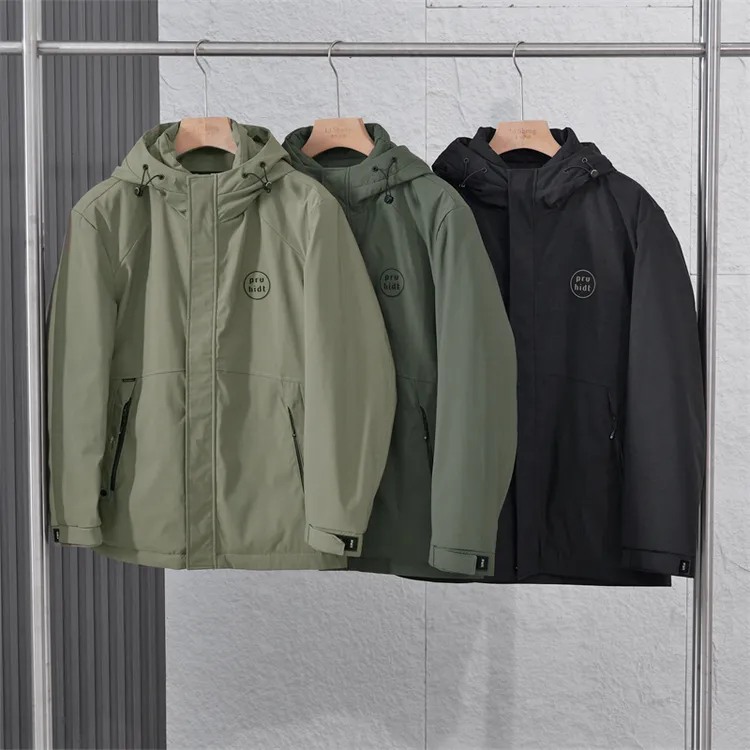 冬季男士保暖休闲90鹅绒外套防风百搭连帽羽绒服ZJ289-28