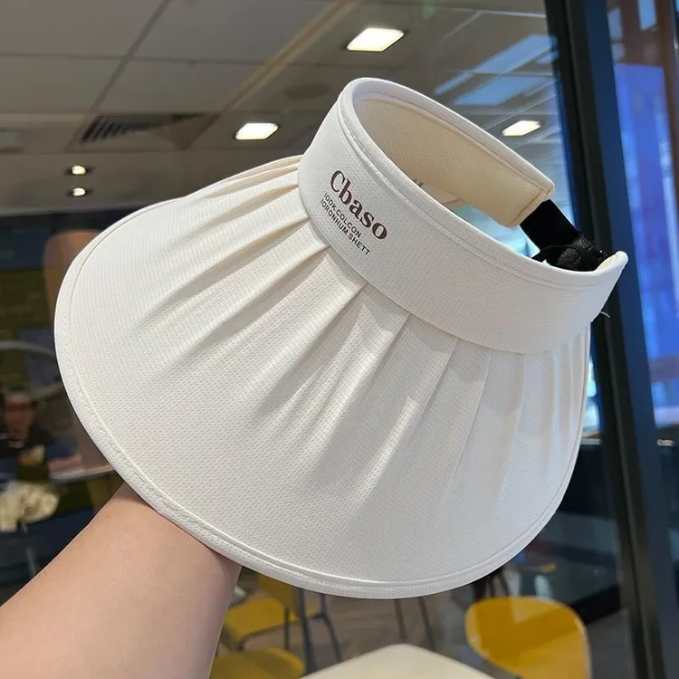 日本帽子女款新款夏季遮阳防晒帽户外防紫外线大檐百搭空顶防晒帽