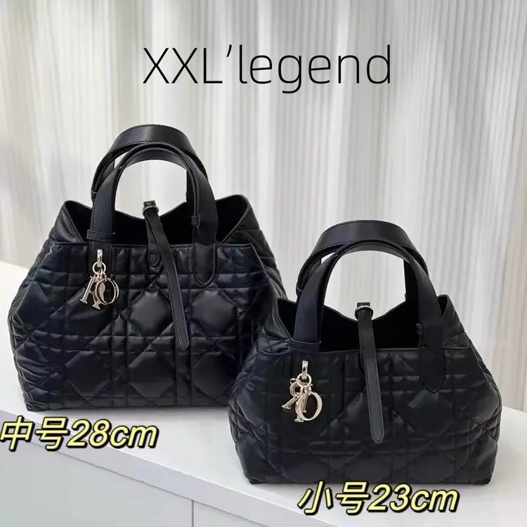 XXLlegend智秀同款真皮黑色托特包大容量手提包新款单肩包土著包
