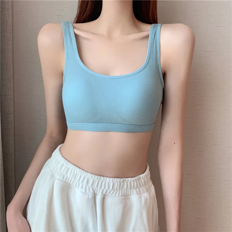 孕妇U型美背内衣运动瑜吊带背心女怀孕期无钢圈固定杯聚拢文胸
