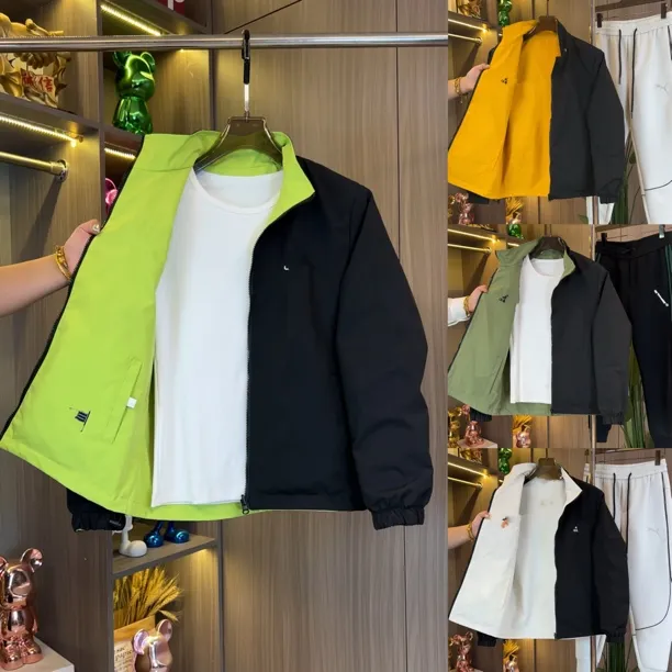 【两面穿】休闲经典刺绣标百搭双面服夹克639