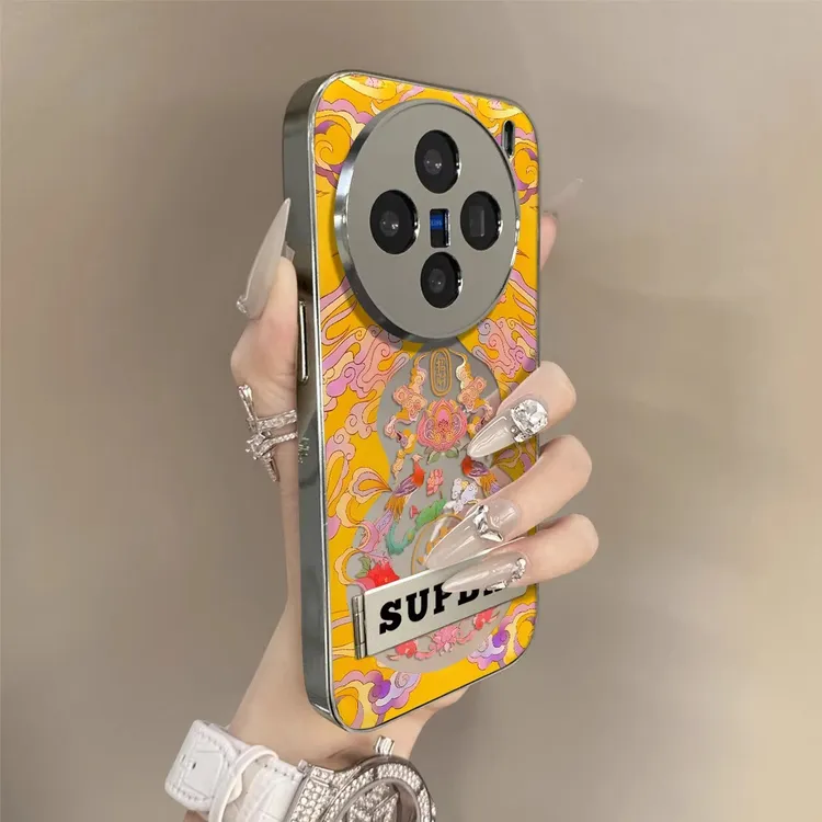 招財葫芦适用vivox200ultra手机壳新款x200s防摔镜面x200国风轻奢