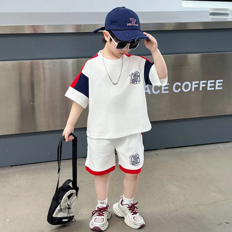 男童夏装2025新款套装儿童夏季衣服男孩运动两件套夏天潮童装痞帅