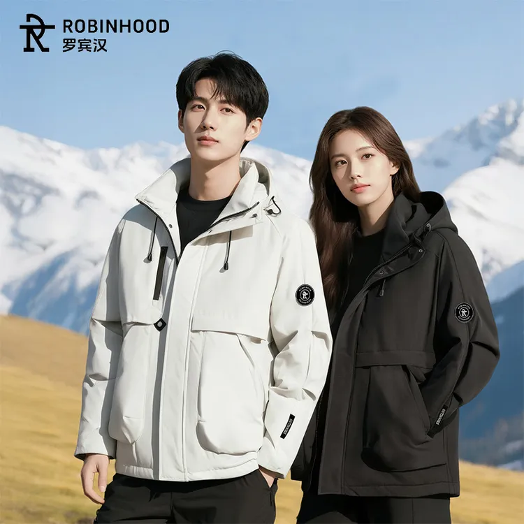 罗宾汉严选户外防水防风保暖工装款男女同款棉服-R2598