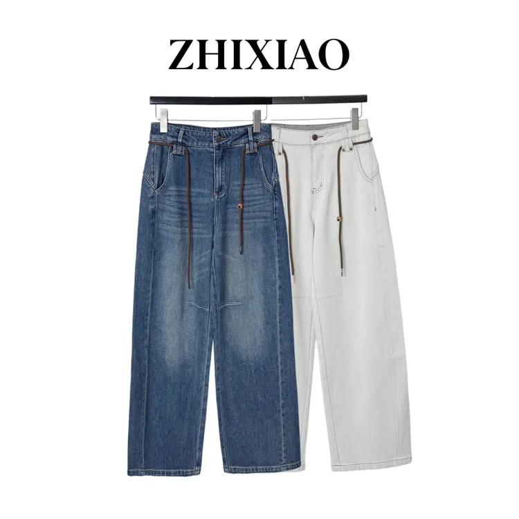 【ZHIXIAO】秋冬新款：极简牛仔裤32278