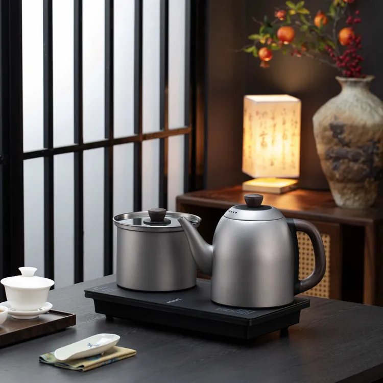 办公室烧水泡茶一体机全自动底部上水煮水恒温智能纯钛电热水壶