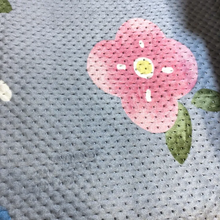 ins风厚款包边绗缝防滑秋冬床盖一等品四季通用牛奶绒水晶绒加厚